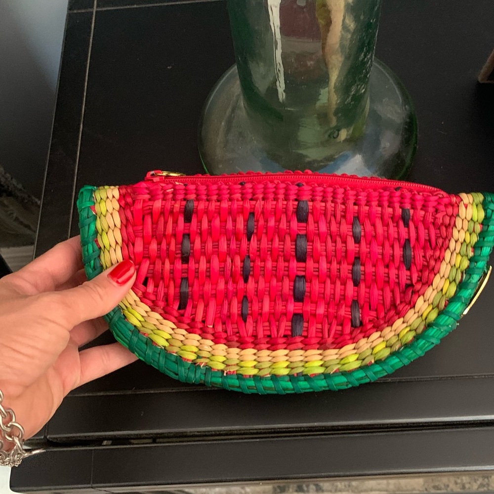 Josephine Alexander watermelon clutch